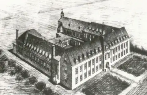 schetstekening klooster 1