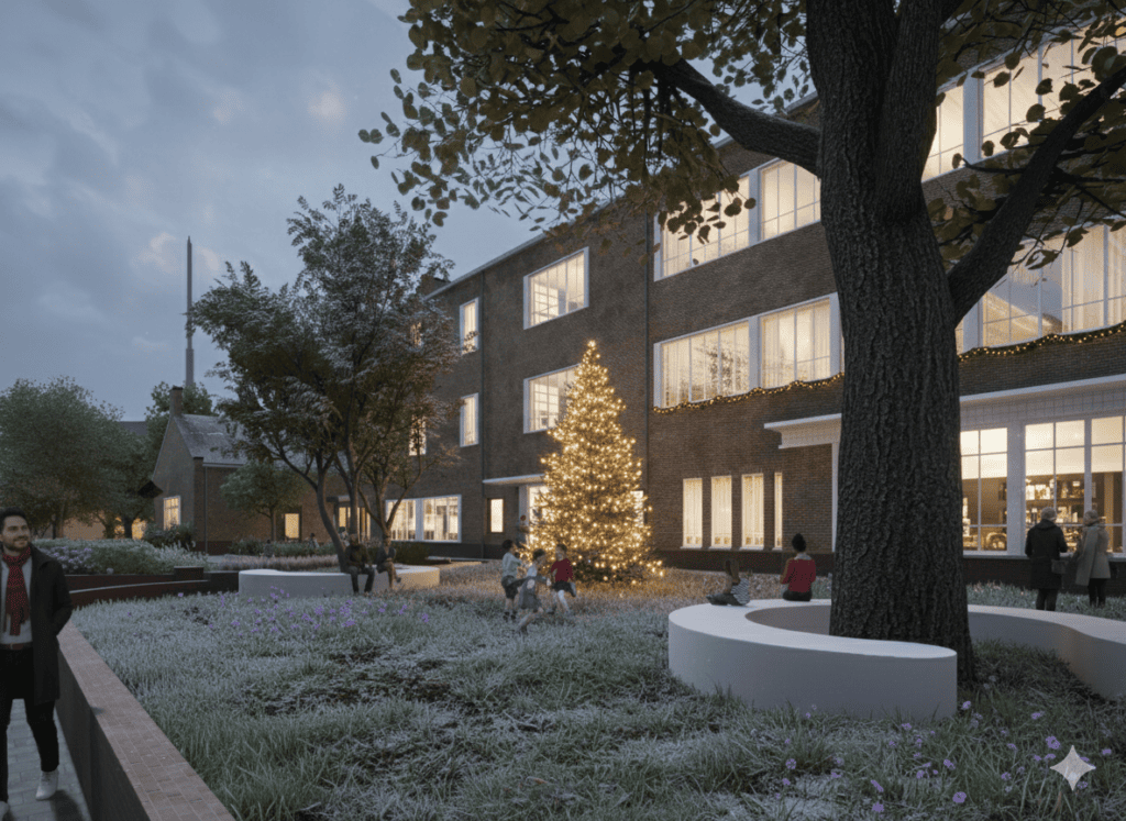 winterbeeld voortuin